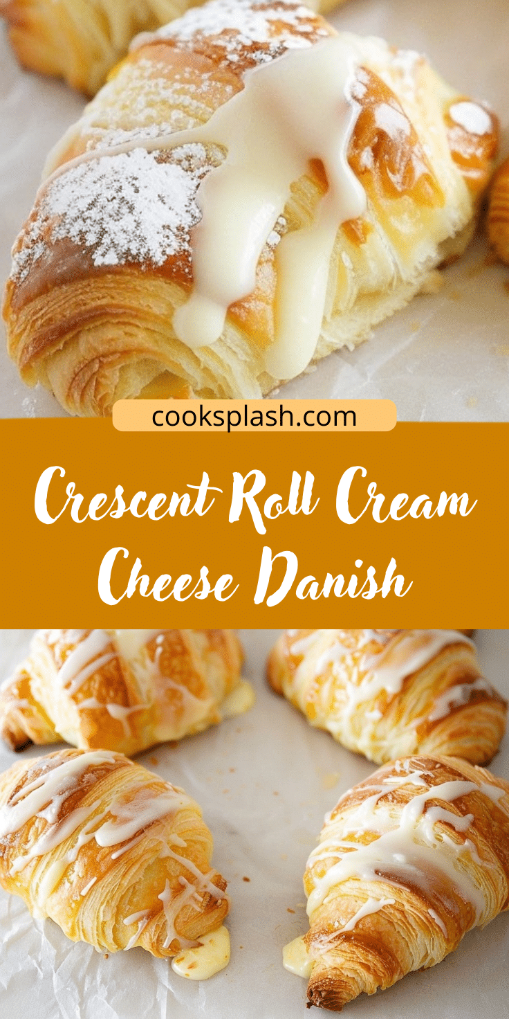 Creem Rool Crescent Roll Cream Cheese Danish | Cook Splash