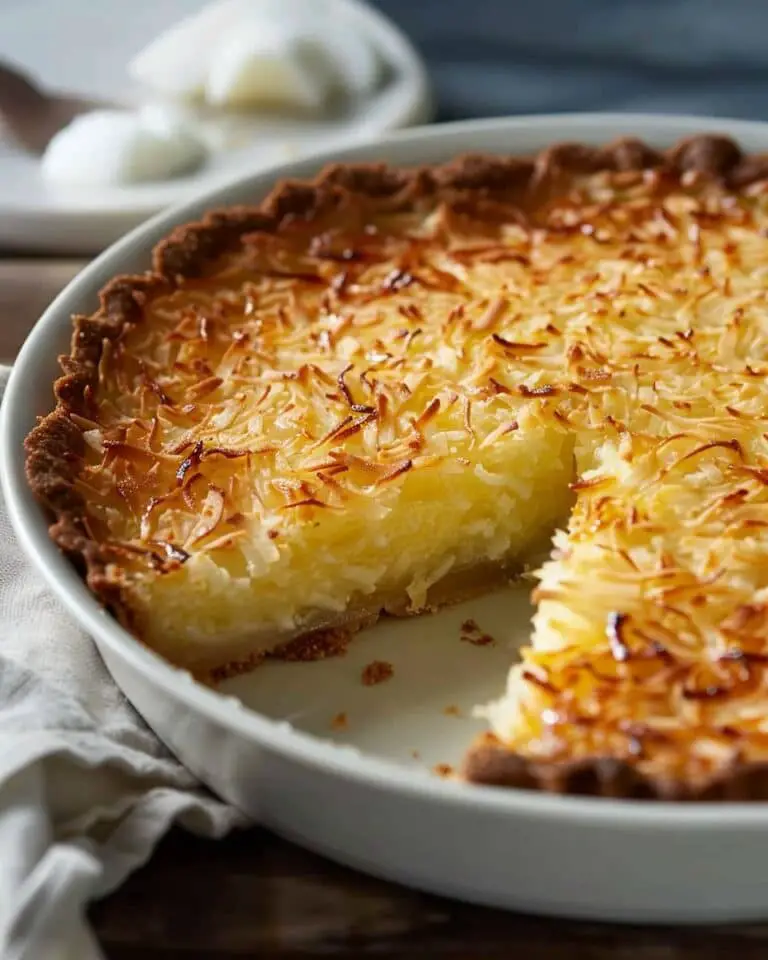 Crustless Coconut Pie