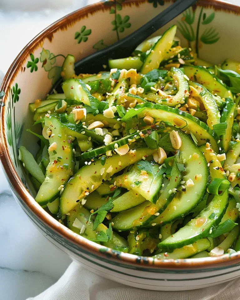 Cucumber Peanut Butter Salad