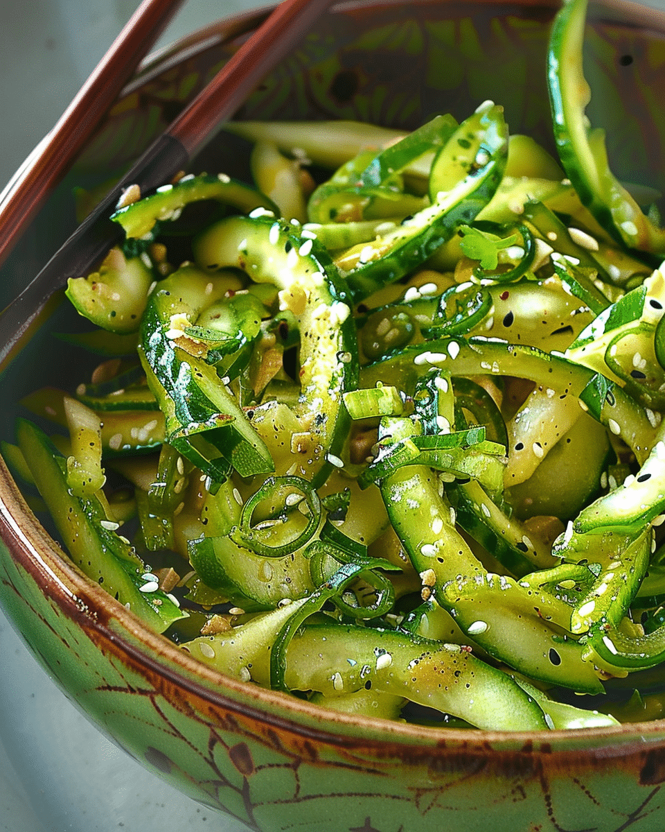 Cucumber Peanut Butter Salad