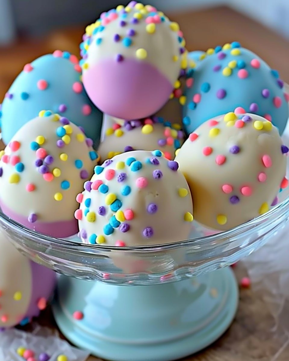 Easter Egg Cookie Dough Truffles