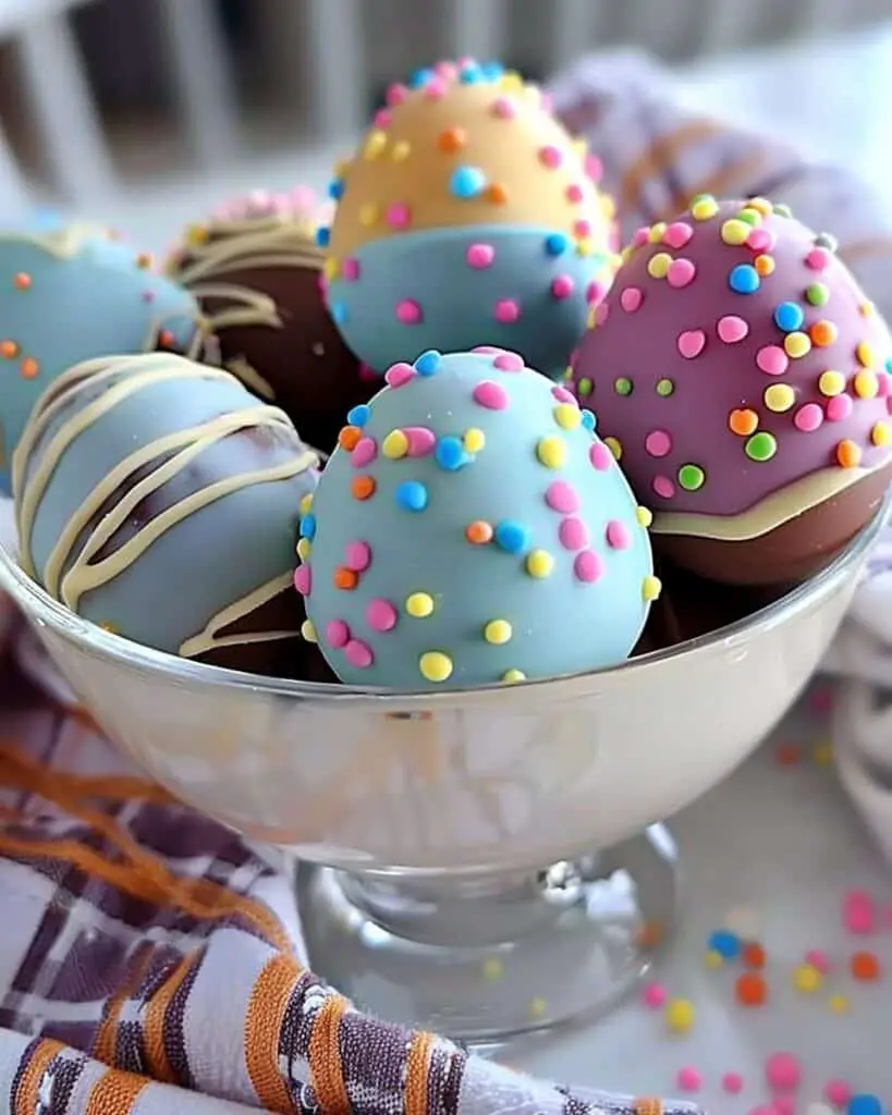 Easter Egg Cookie Dough Truffles