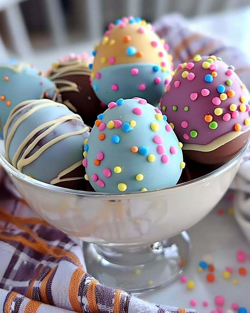 Easter Egg Cookie Dough Truffles