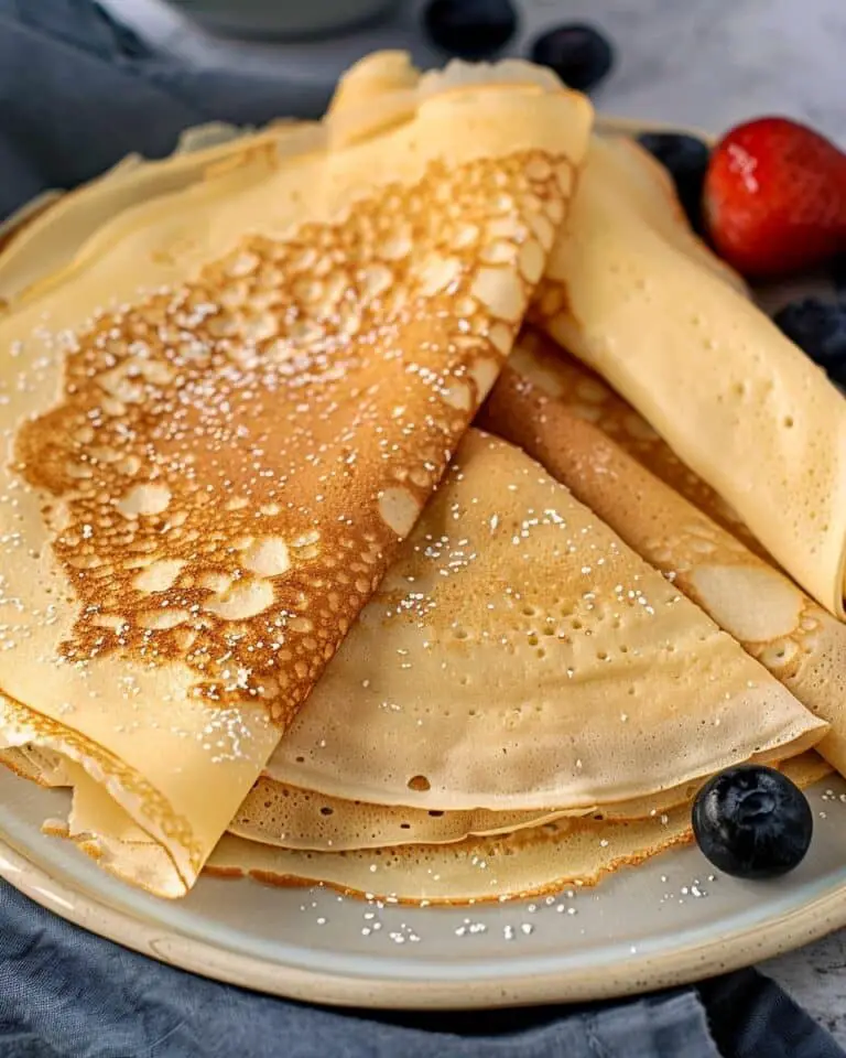 Easy Crepes (4 Ingredients, No Eggs)