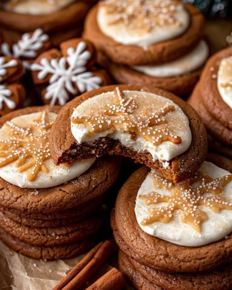 Gingerbread Cheesecake Cookies