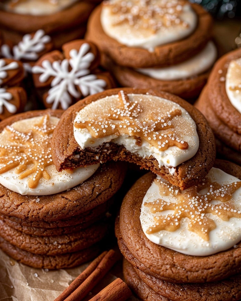 Gingerbread Cheesecake Cookies