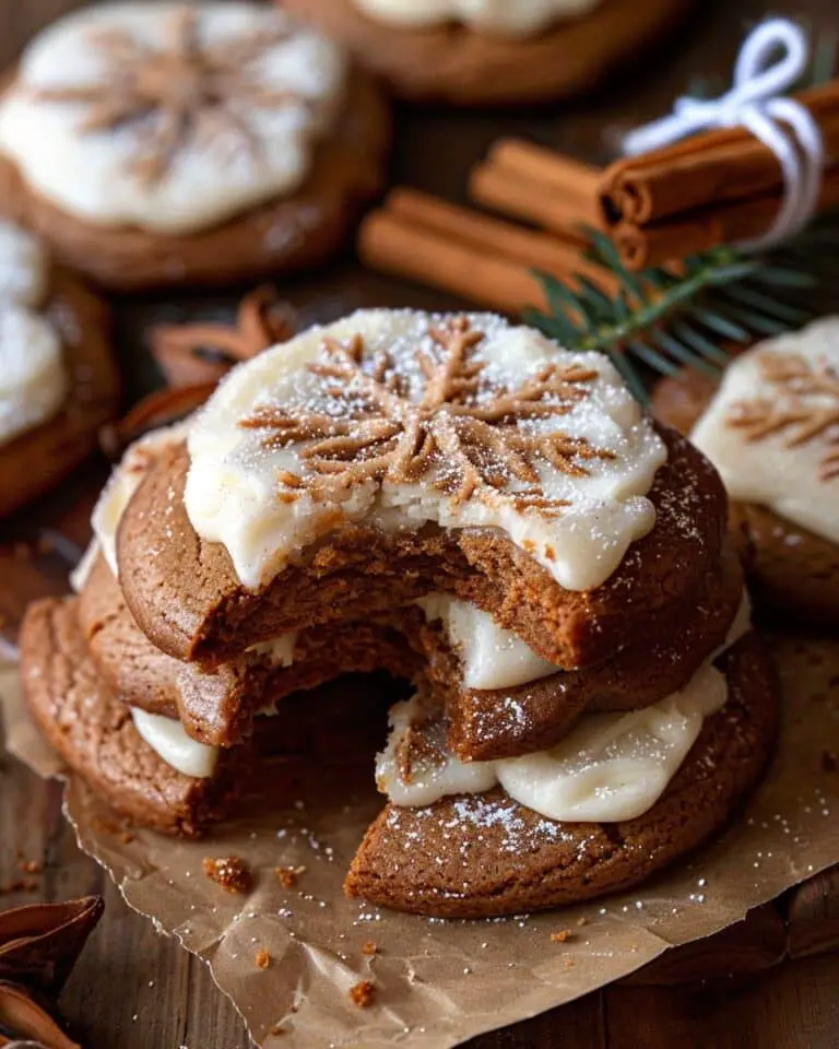 Gingerbread Cheesecake Cookies