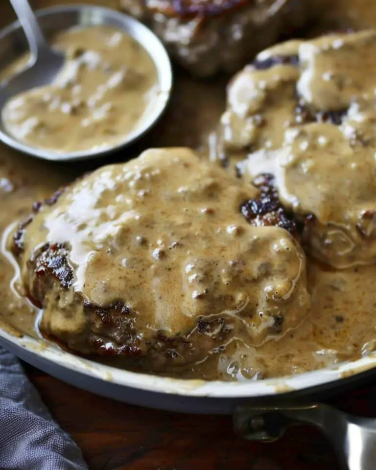 Hamburger Steak With Country Gravy