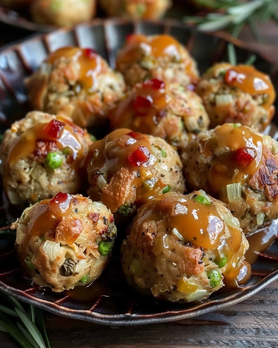 Leftover Turkey Stuffing Balls