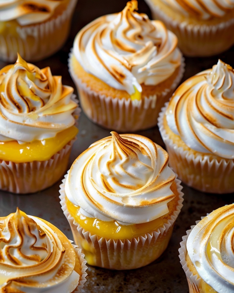 Lemon Meringue Cupcakes With Lemon Curd Filling