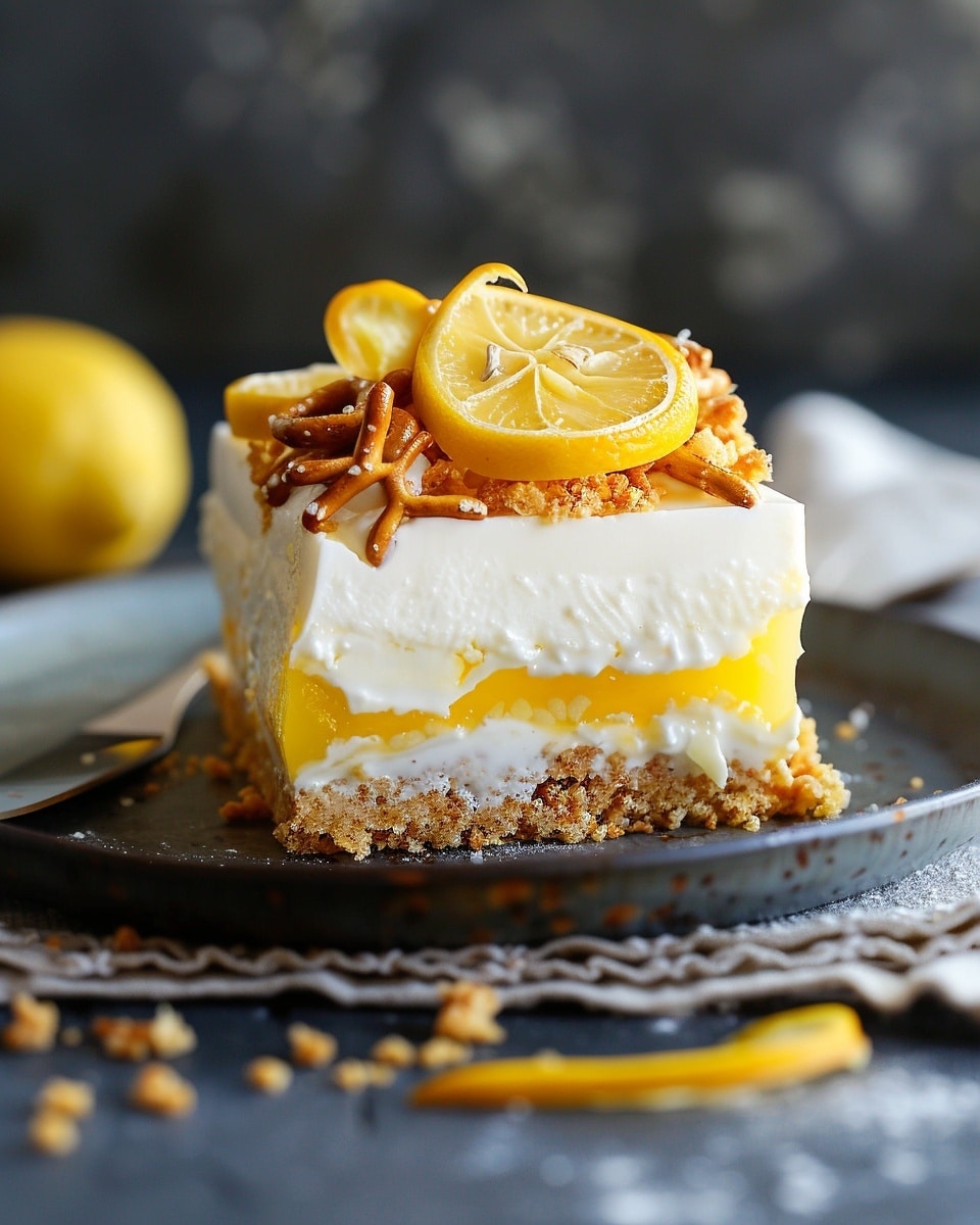 Lemon Pretzel Dessert