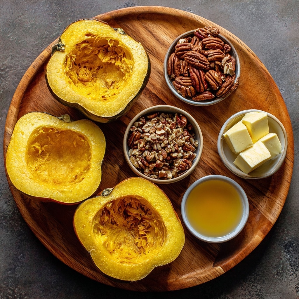Maple Pecan Roasted Acorn Squash