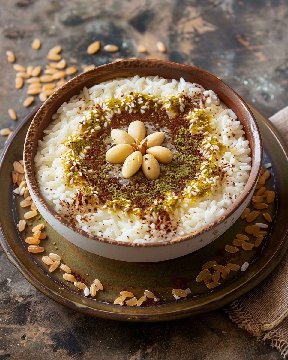 Meghli (Lebanese Rice Pudding)