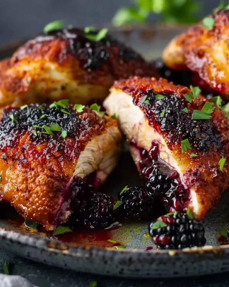 Melty Blackberry Jalapeño Chicken