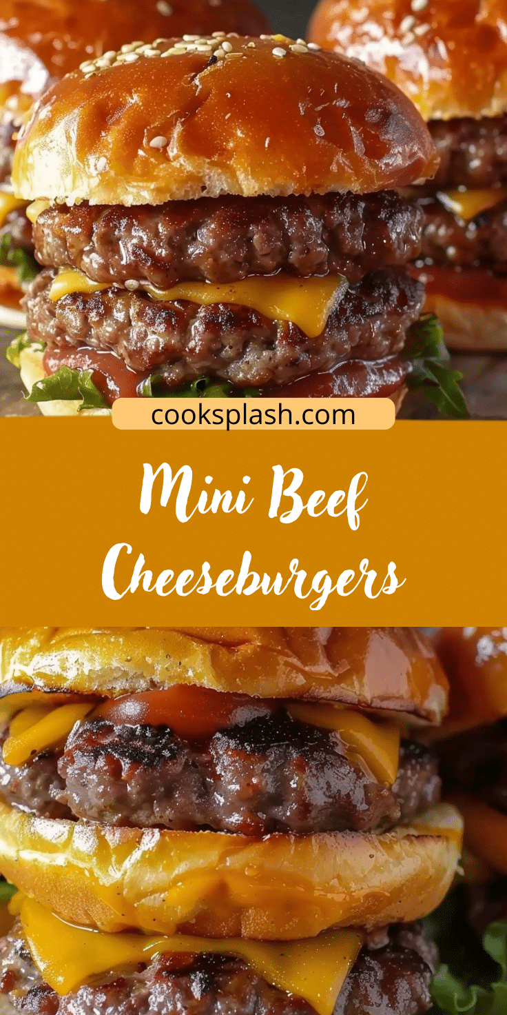 Mini Beef Cheeseburgers | Cook Splash