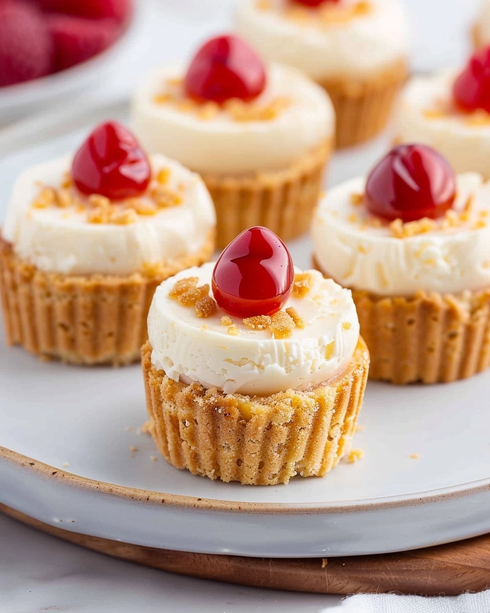 Mini Cheesecakes With Vanilla Wafers