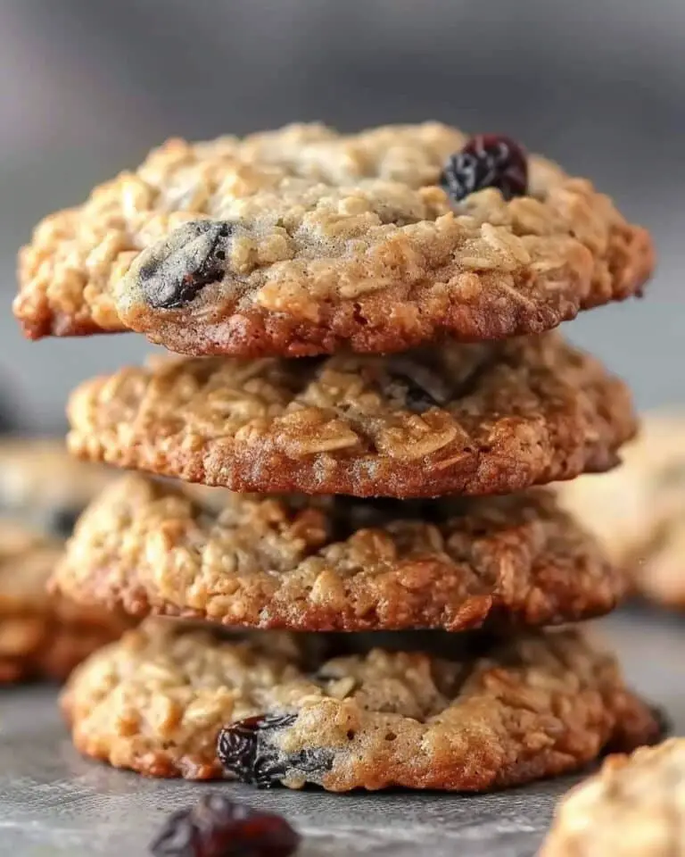 Chewy Oatmeal Raisin Cookies