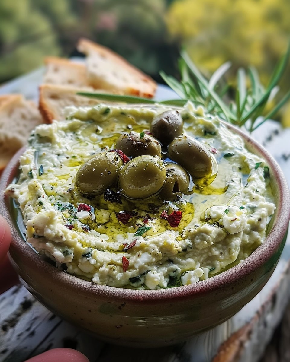 Olive Lovers’ Dream Dip – Creamy Feta & Green Olive Spread