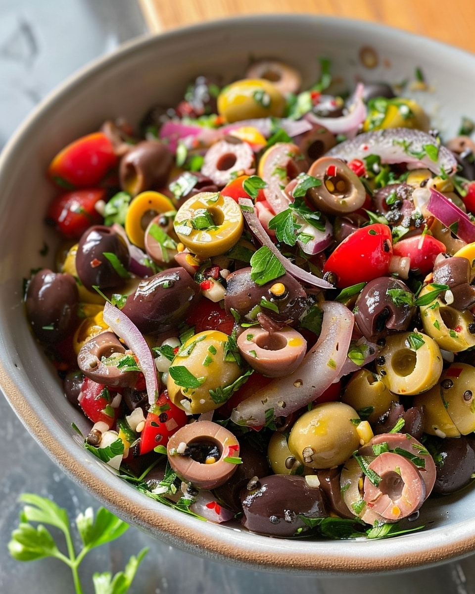 Olive Salad With Black-Eyed Peas