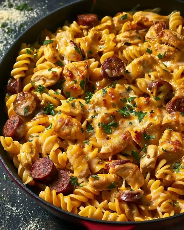 One-Pot Smoky Cheddar Ranch Chicken Pasta