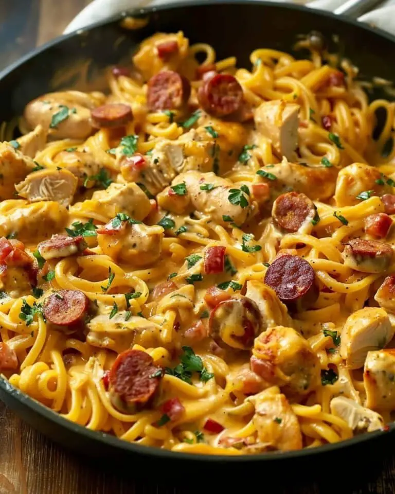 One-Pot Smoky Cheddar Ranch Chicken Pasta