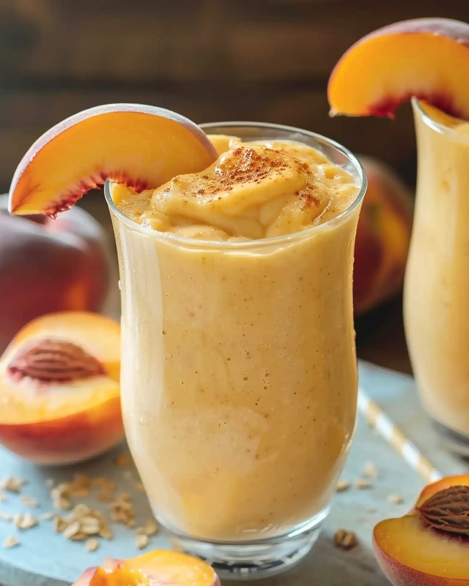 Peach Cobbler Smoothie