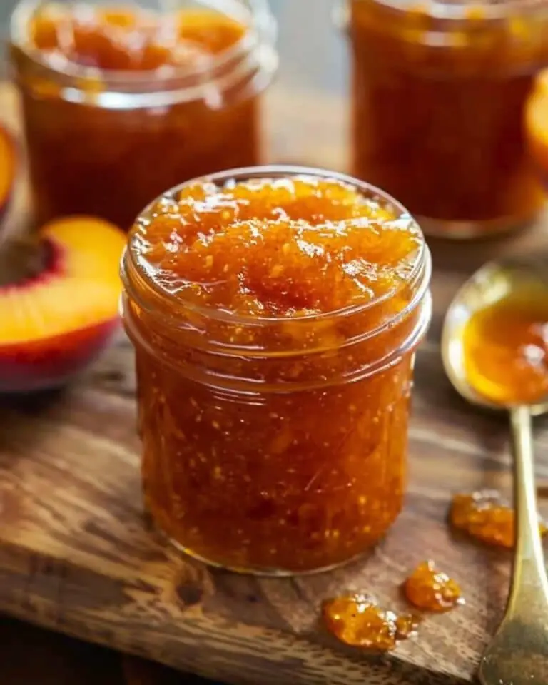 Peach–Honey Sriracha Jam