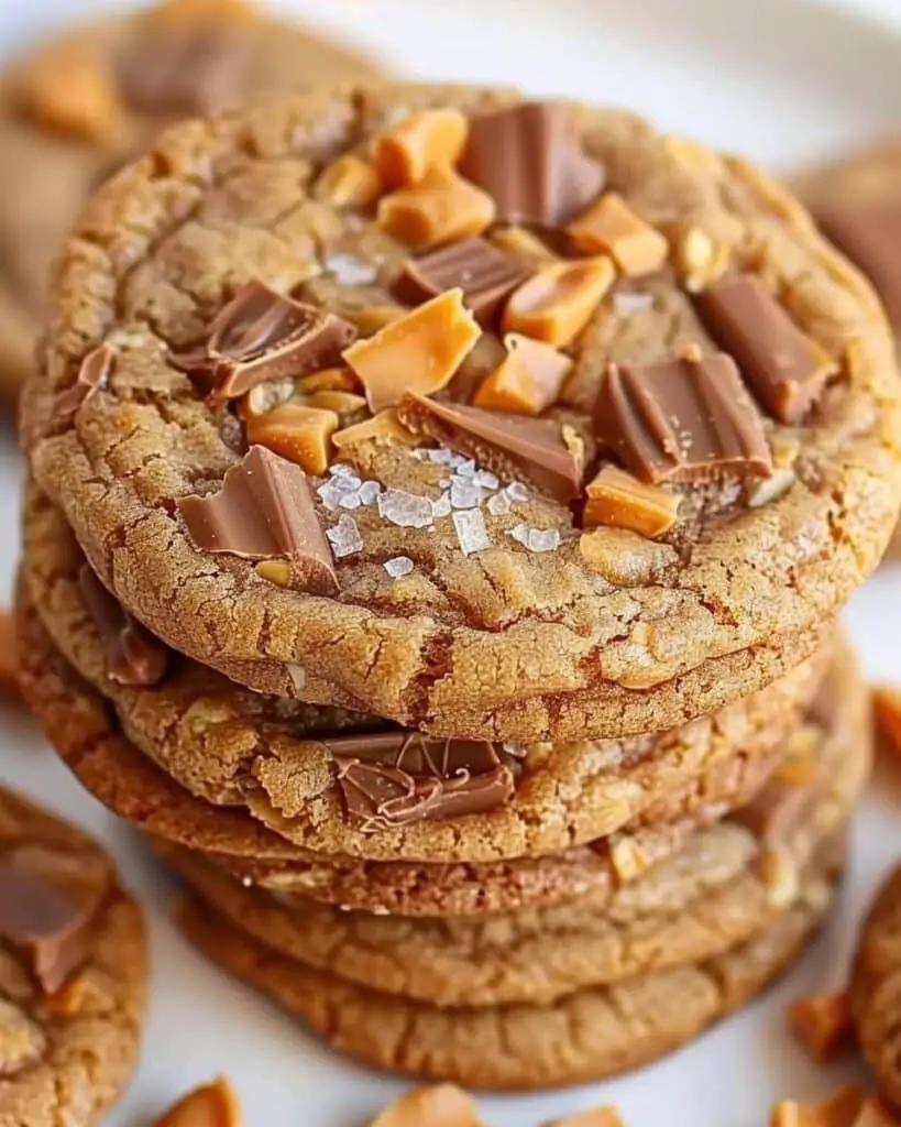 Peanut Butter Butterfinger Cookies