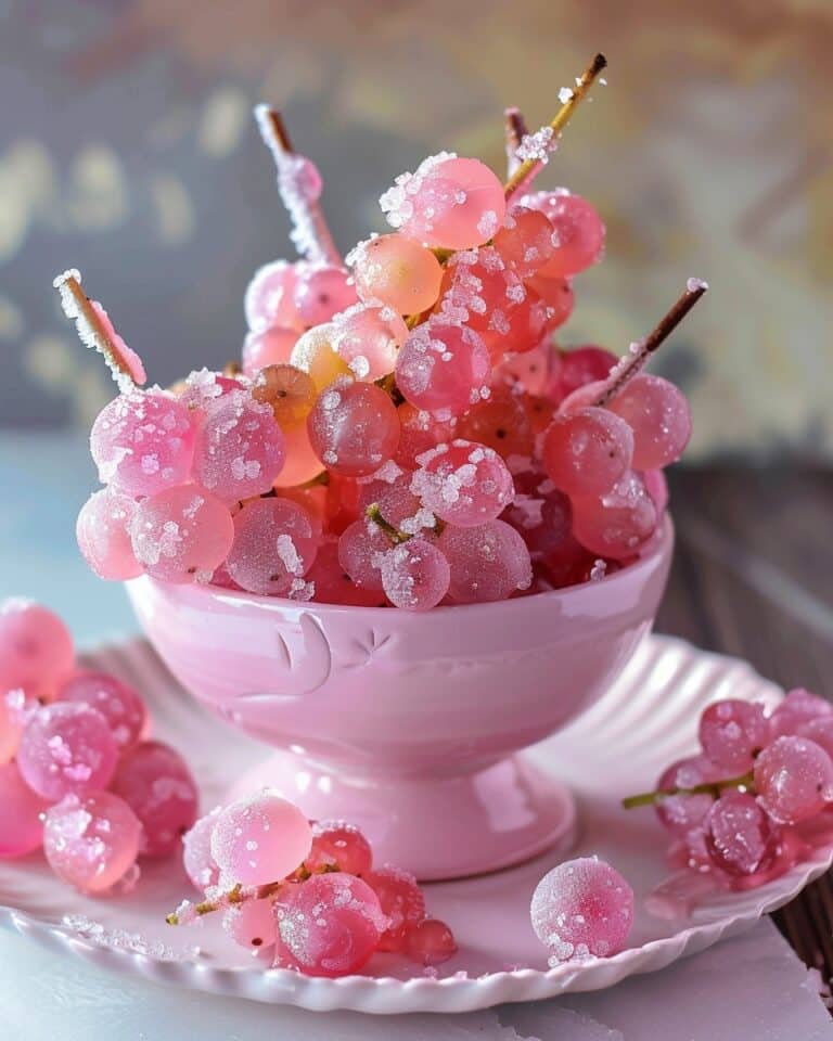Pink Cotton Candied Grapes Recipe