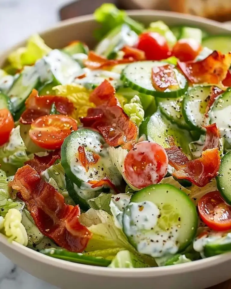 Refreshing Cucumber Ranch Salad