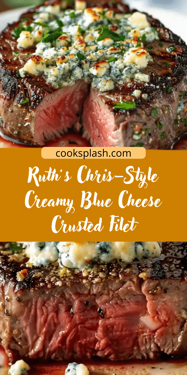 Line Cook Ruth Chris Ruth’s Chris–Style Creamy Blue Cheese Crusted Filet | Cook Splash