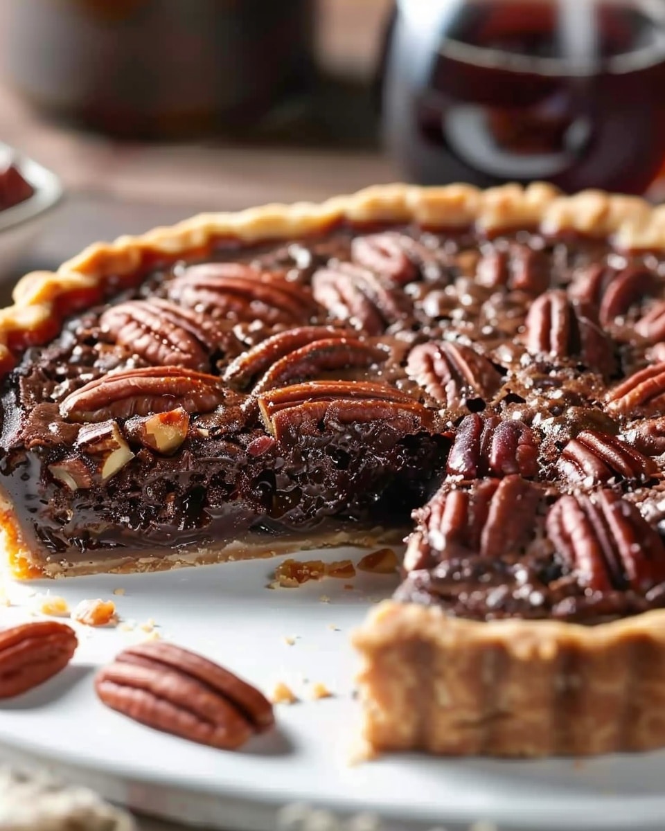 Ruth’s Chris Chocolate Pecan Tart