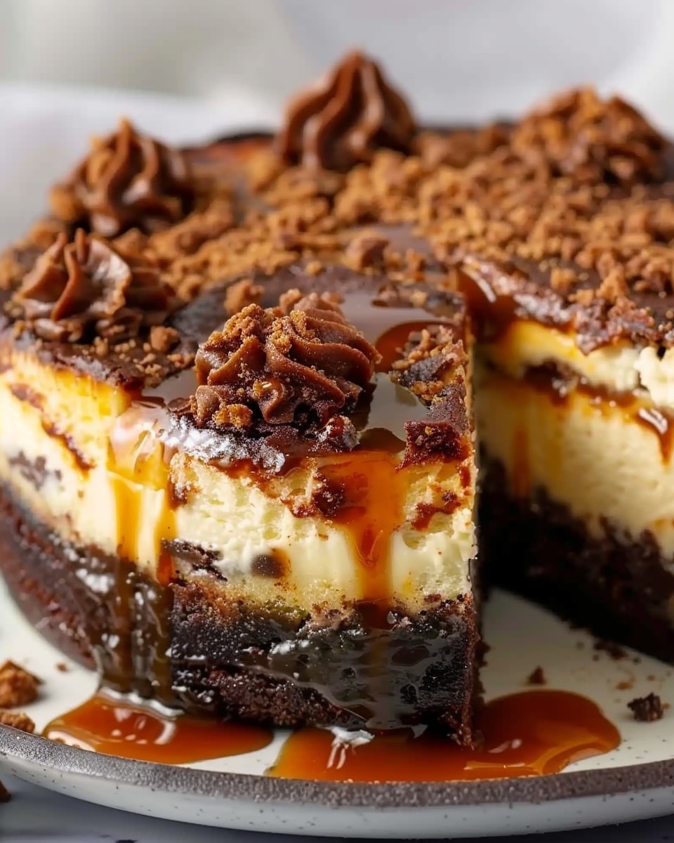 Caramel Brownie Cheesecake