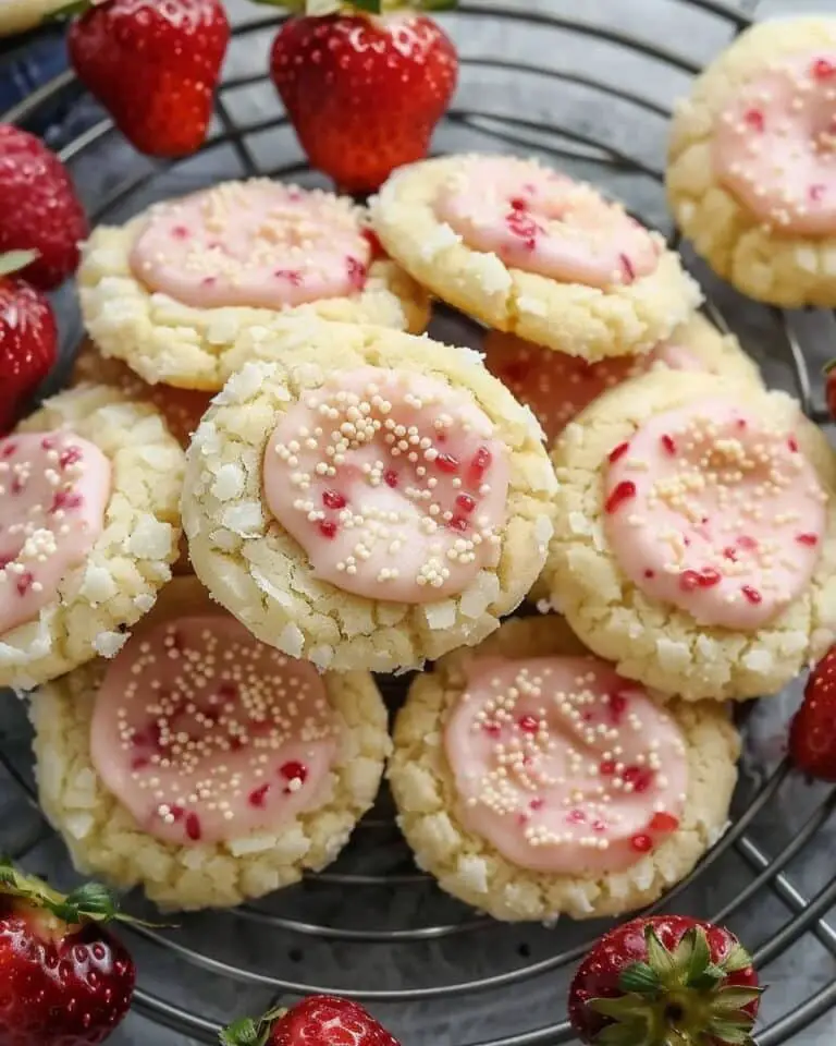 Strawberry Kiss Cookies (Blossoms)