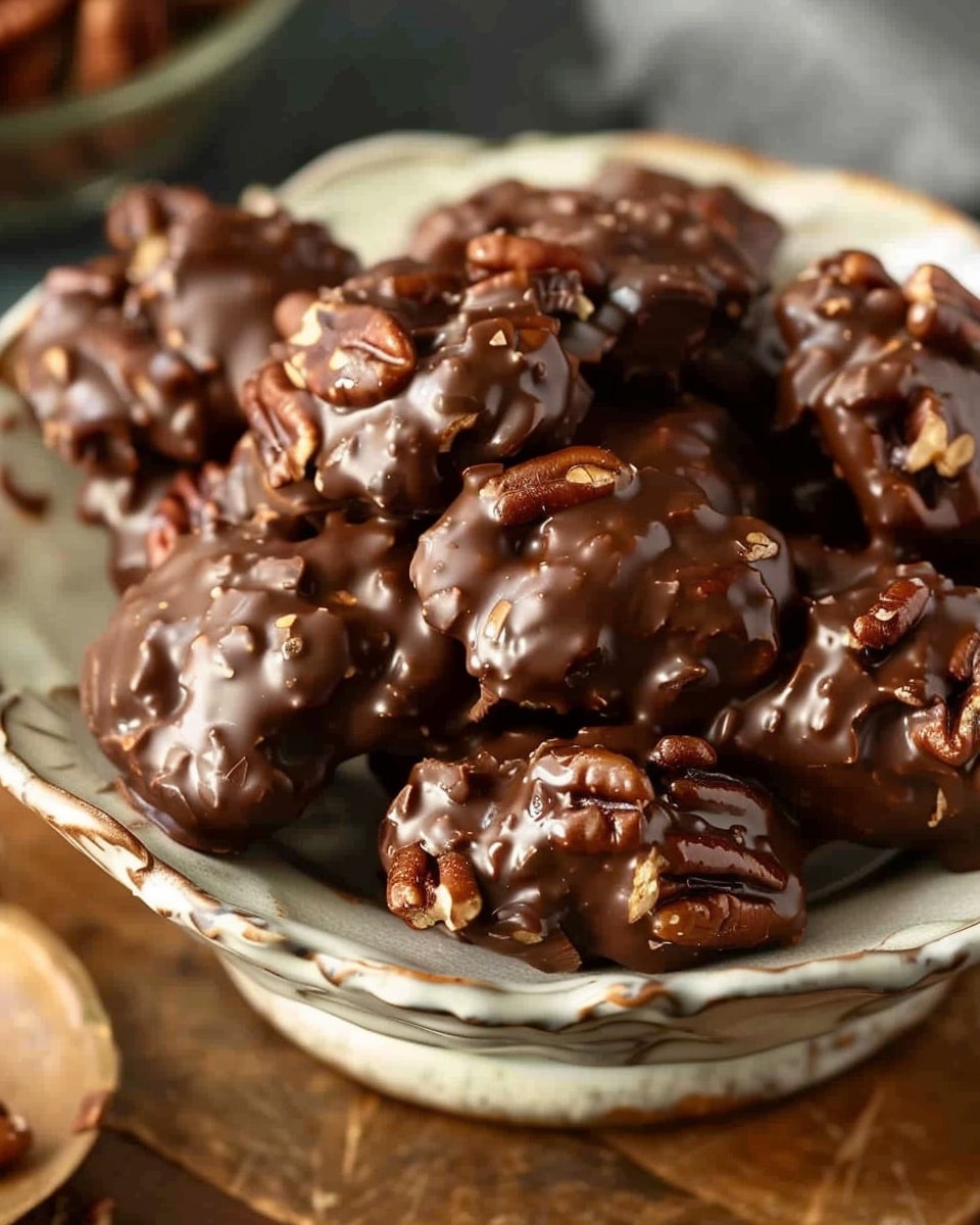 Sugar-Free Chocolate-Covered Pecan Clusters
