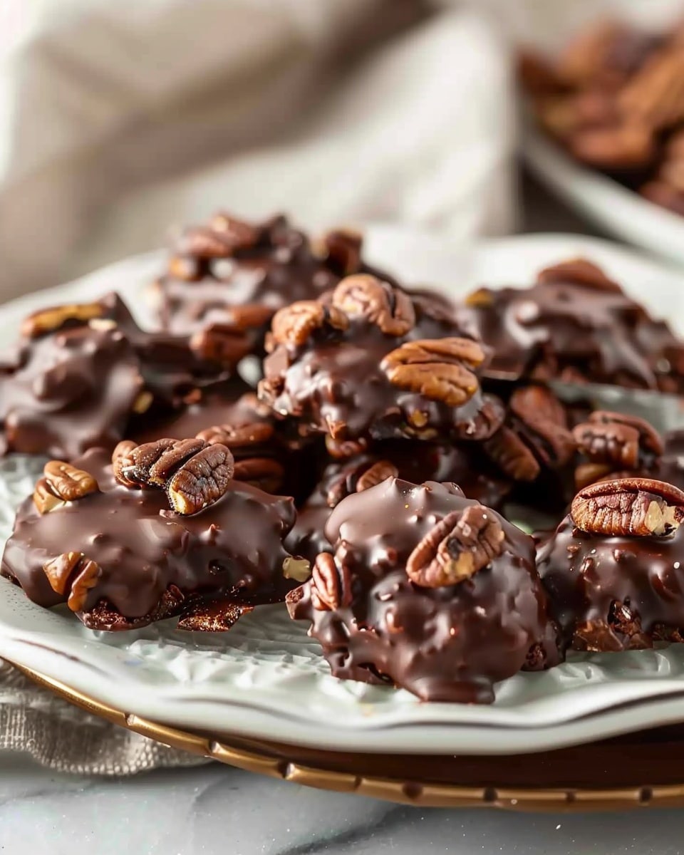Sugar-Free Chocolate-Covered Pecan Clusters