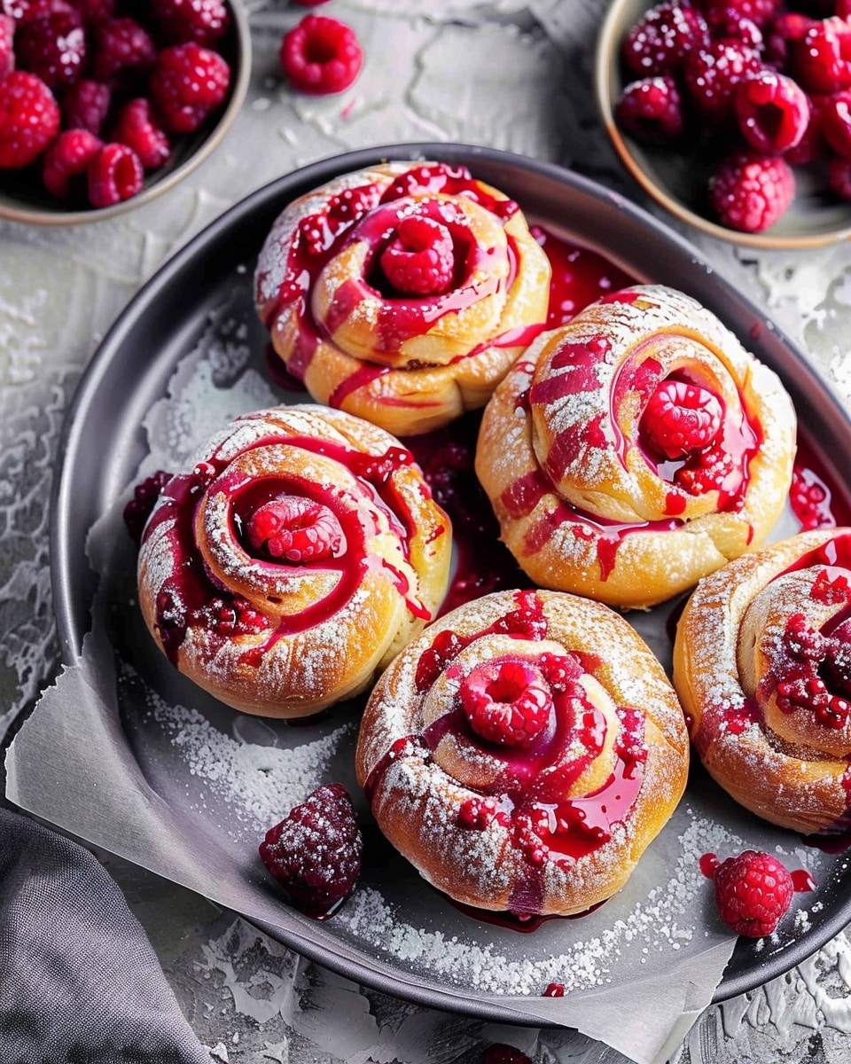 Sweet Raspberry Buns