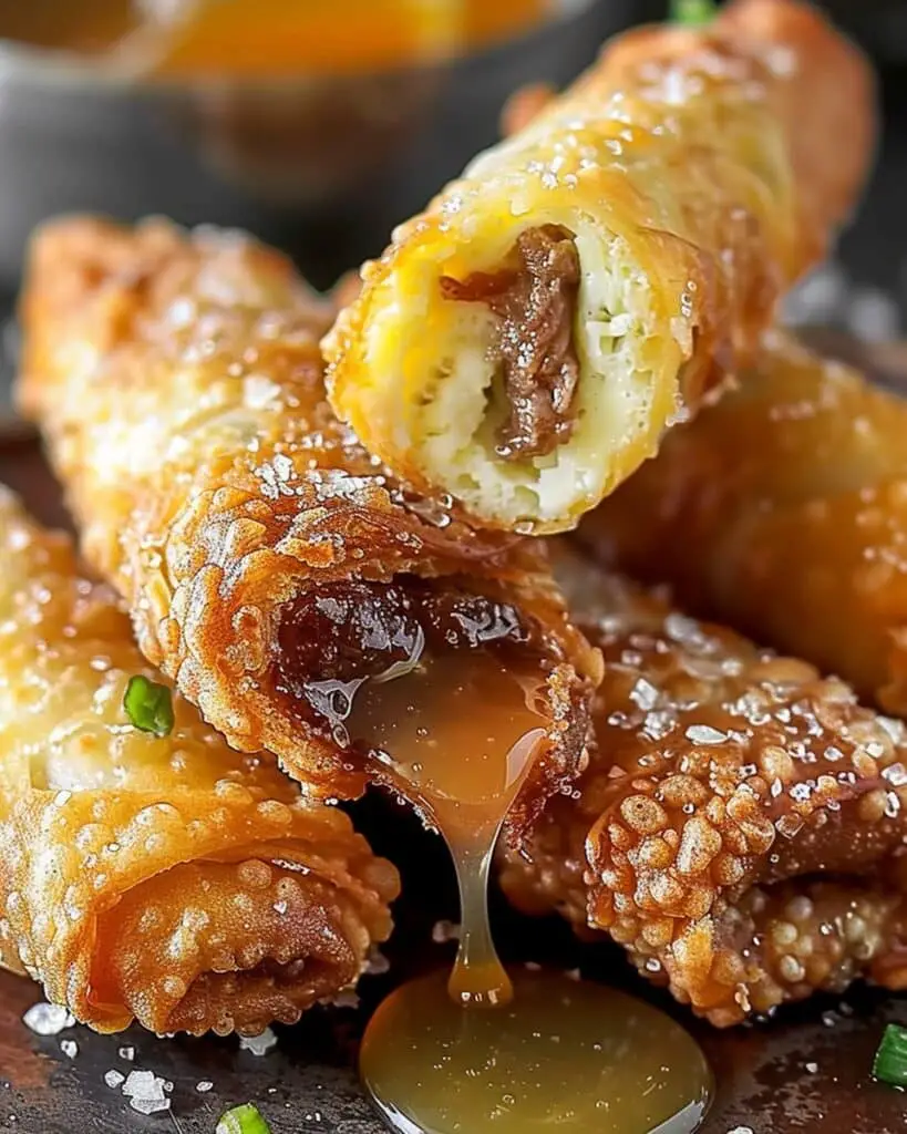 Texas Twinkies Egg Rolls With Smoked Brisket And Spicy Honey