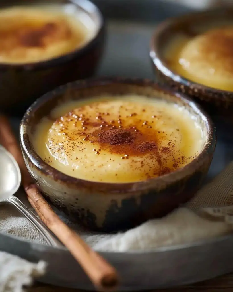 Warm Cinnamon Custard Dessert
