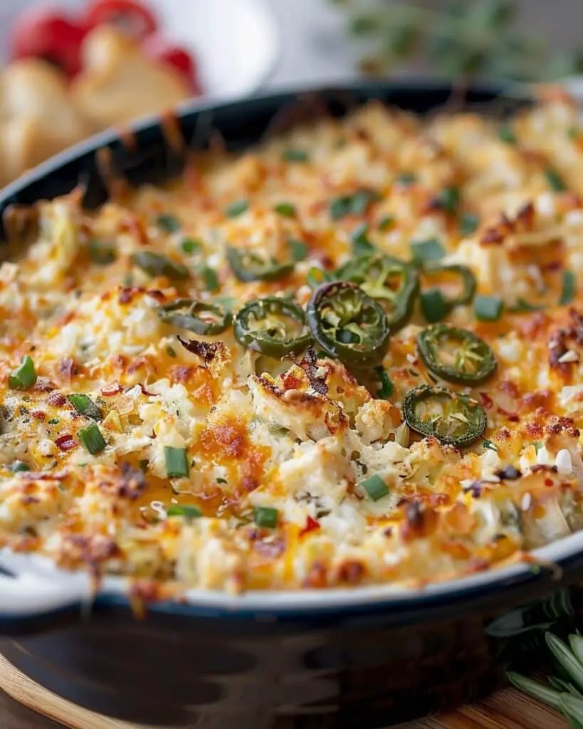 Baked Jalapeño Artichoke Dip