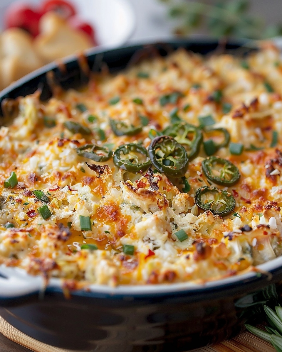 Baked Jalapeño Artichoke Dip