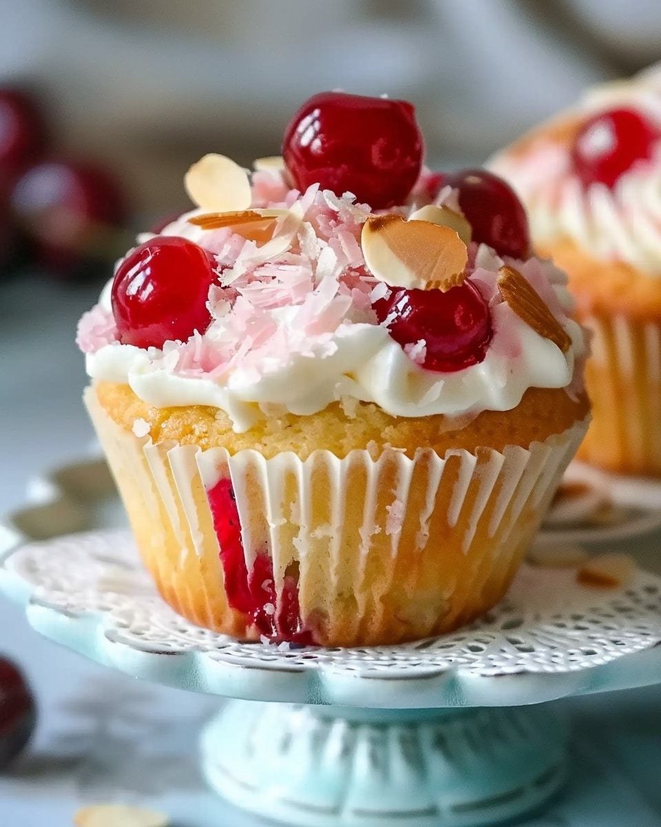 Cherry Almond Cupcakes