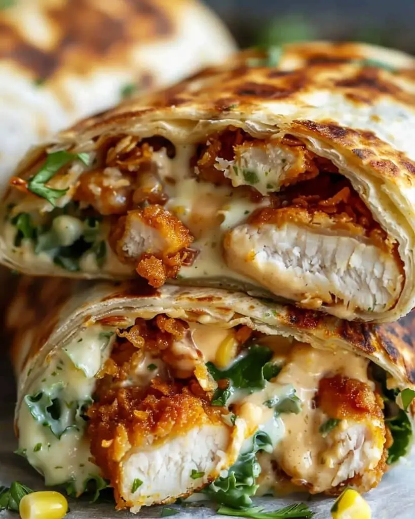 Chicken Crunch Wrap (Crispy & Cheesy)
