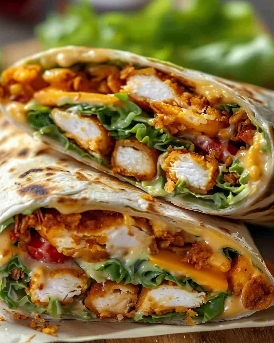 Chicken Crunch Wrap (Crispy & Cheesy)