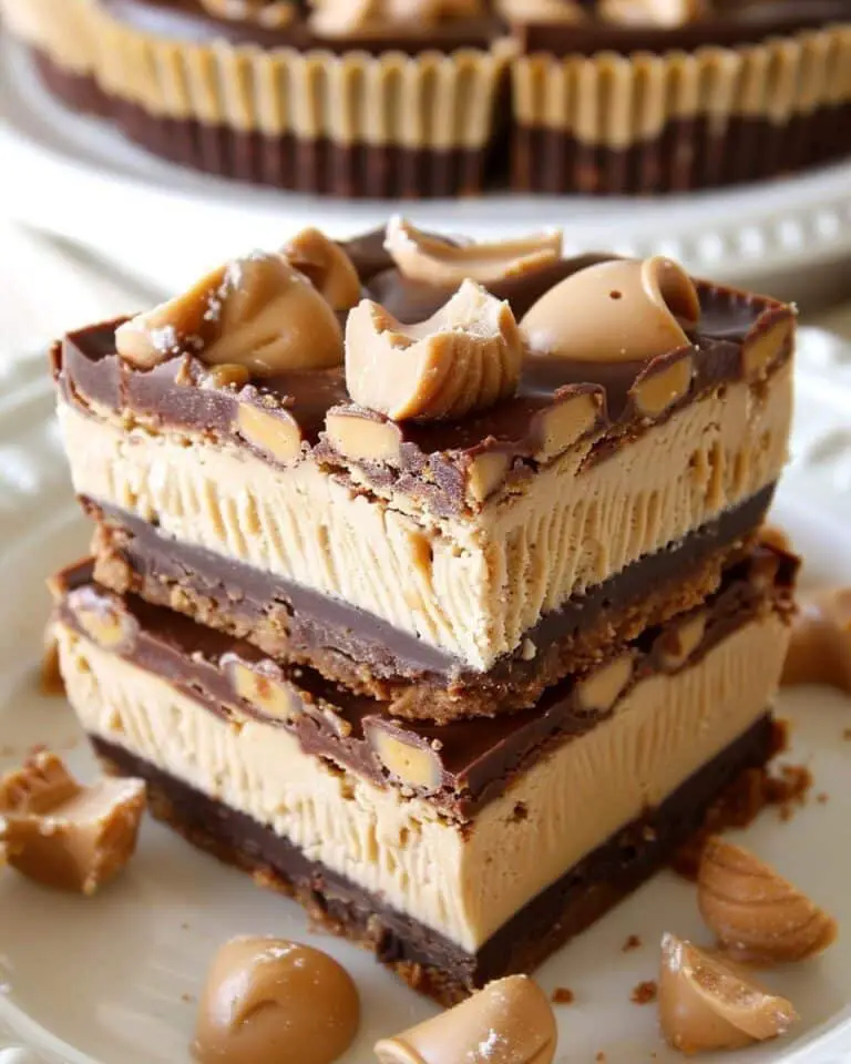 Chocolate Peanut Butter Dream Bars – No Bake & Super Easy!