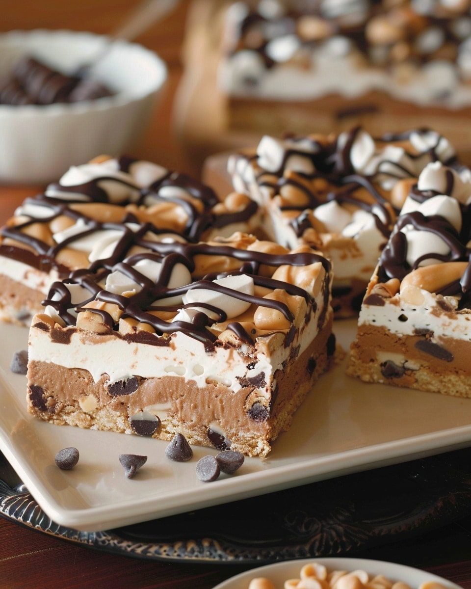 Chocolate Peanut Butter Dream Bars – No Bake & Super Easy!