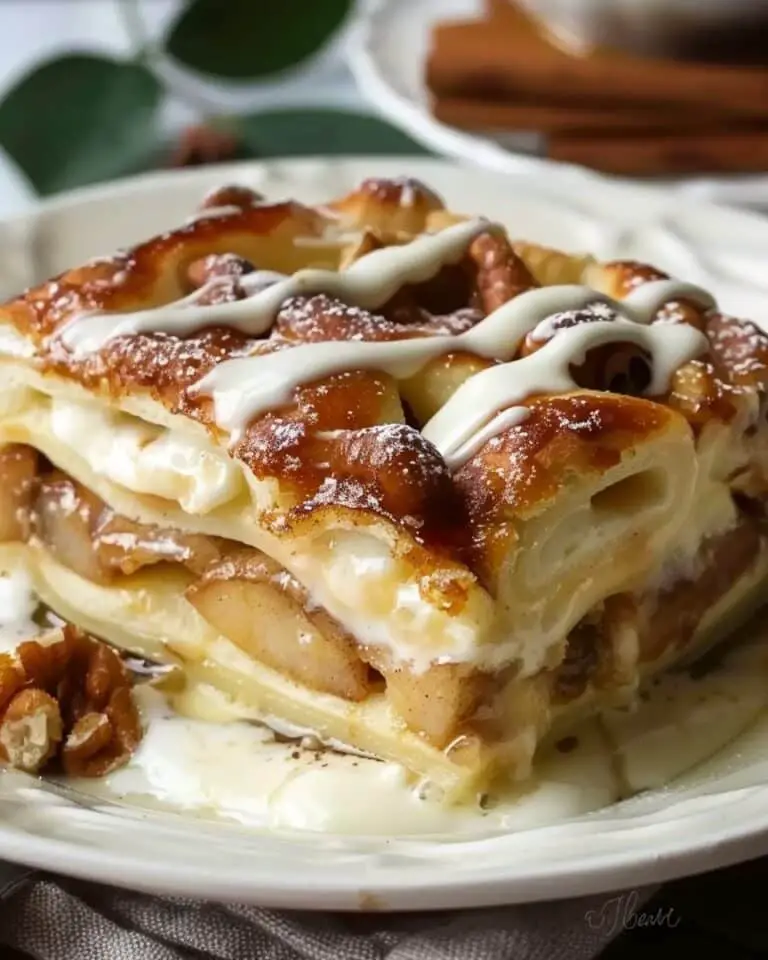 How to make Cinnamon Roll Apple Lasagna