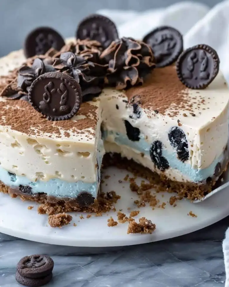 Cookie Monster Cheesecake