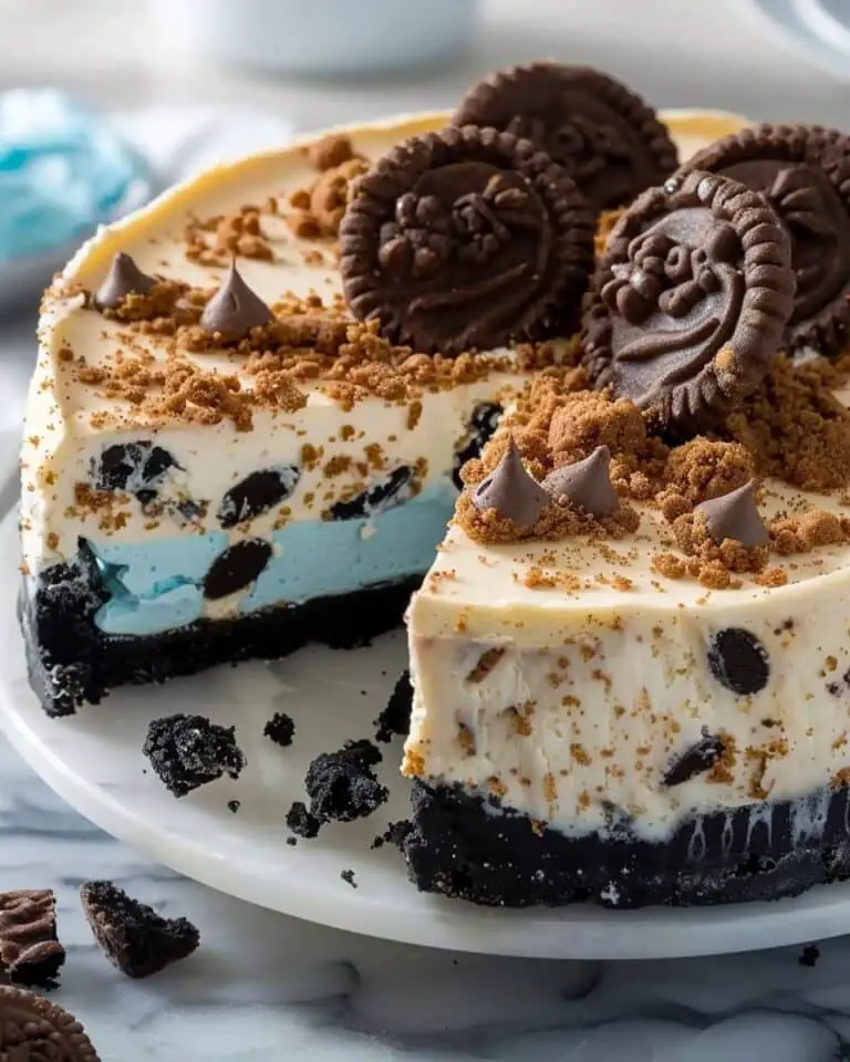 Cookie Monster Cheesecake