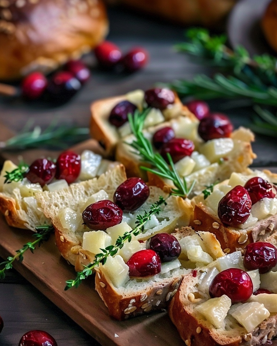 Cranberry Brie Sourdough Pull-Apart Bread Recipe